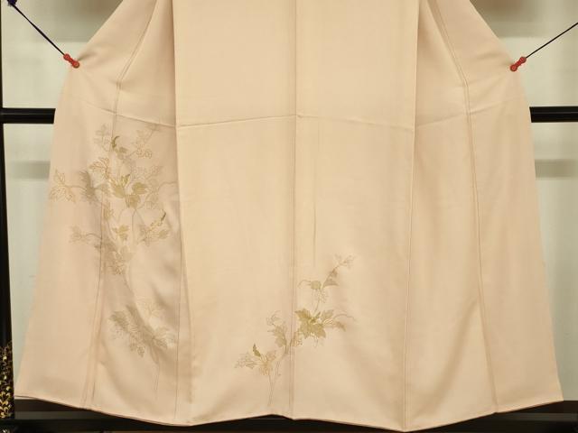 平和屋着物■訪問着　刺繍　蔦の葉文　金彩　正絹　逸品　DABE016ya