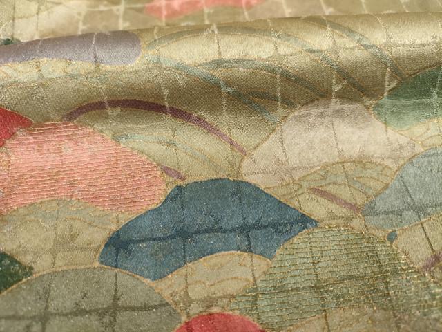 平和屋着物■訪問着　刺繍　浜松文　金彩　正絹　逸品　DABE0170ya
