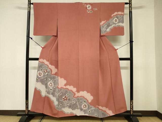 平和屋着物■訪問着　絞り　辻が花　正絹　逸品　DABE0175ya