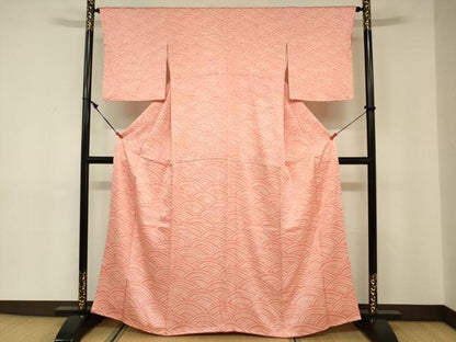 平和屋着物■訪問着　総絞り　青海波　正絹　逸品　DABE0177ya