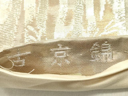 平和屋着物◎六通柄袋帯　古京錦　二重箔　正絹　逸品　DABE0206ya