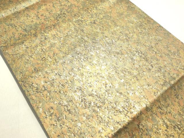平和屋着物◎六通柄袋帯 霞文 金糸 引箔 正絹 逸品 DABE0209ya