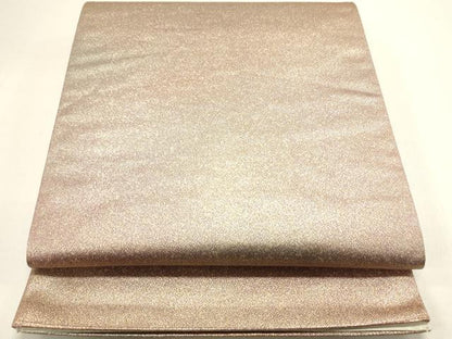 平和屋着物◎全通柄袋帯 霞文 金糸 正絹 逸品 DABE0223ya