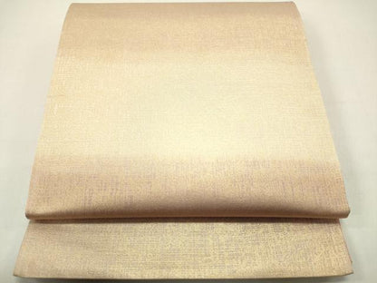 平和屋着物◎全通柄袋帯　霞文　金糸　正絹　逸品　DABE0224ya