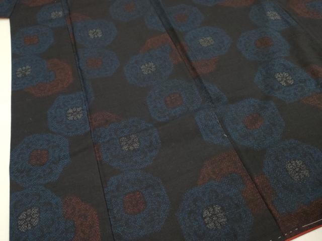 平和屋着物■上質な紬　絵皿文　正絹　逸品　未使用　DABE0268ya