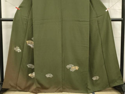 平和屋着物■訪問着　螺鈿　草花文　金彩　正絹　逸品　DABE0271ya