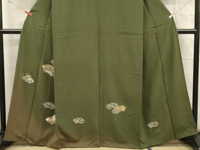 平和屋着物■訪問着　螺鈿　草花文　金彩　正絹　逸品　DABE0271ya