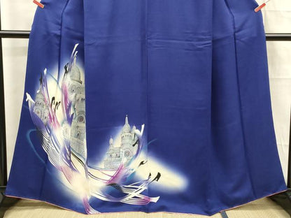 平和屋着物■訪問着　風景文　暈し染め　正絹　逸品　DABE0276ya