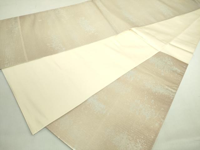 平和屋着物◎六通柄袋帯 霞文 引箔 正絹 逸品 DABE0344ya