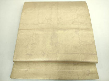 平和屋着物◎六通柄袋帯 霞文 引箔 正絹 逸品 DABE0361ya
