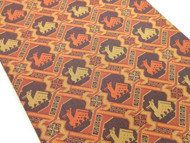 平和屋着物◎全通柄袋帯　有栖川文様　正絹　逸品　DABE0365ya