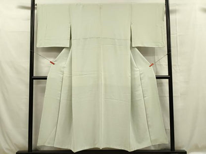 平和屋着物■上質な色無地 柳鼠色 正絹 逸品 DABE0404ya
