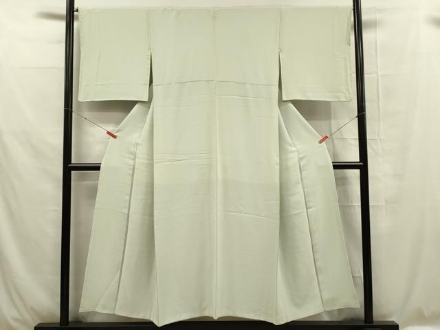 平和屋着物■上質な色無地 柳鼠色 正絹 逸品 DABE0404ya