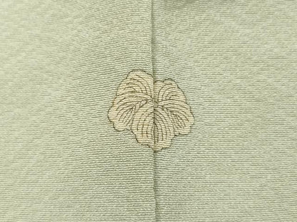 平和屋着物■上質な色無地 柳鼠色 正絹 逸品 DABE0404ya