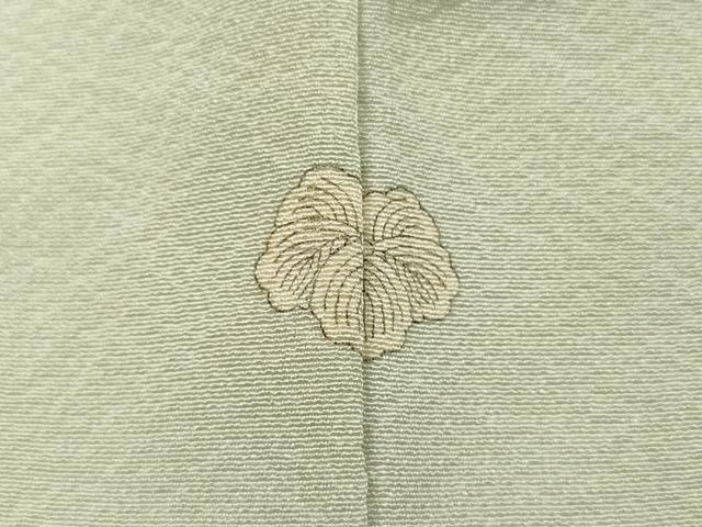 平和屋着物■上質な色無地 柳鼠色 正絹 逸品 DABE0404ya