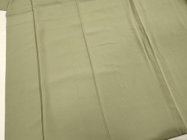 平和屋着物■上質な色無地 松葉文 正絹 逸品 DABE0407ya