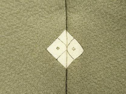 平和屋着物■上質な色無地 松葉文 正絹 逸品 DABE0407ya