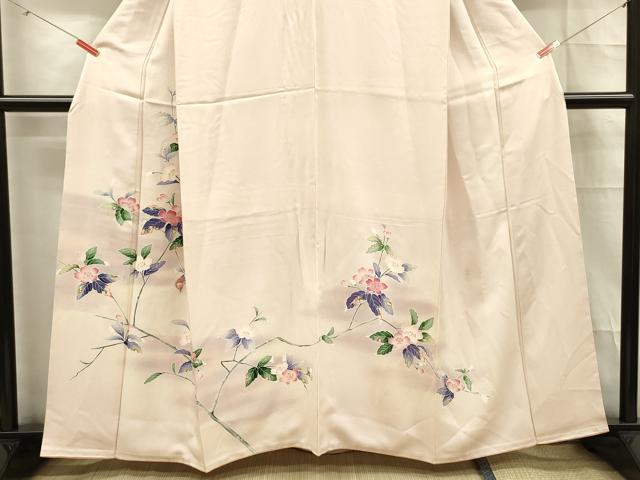 平和屋着物■訪問着 友禅 花鳥文 正絹 逸品 DABE0409ya