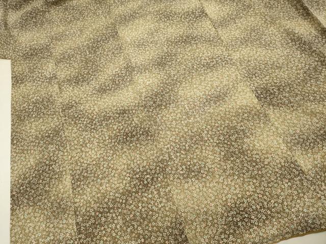 平和屋着物■上質な小紋 草花文 正絹 逸品 DABE0421ya