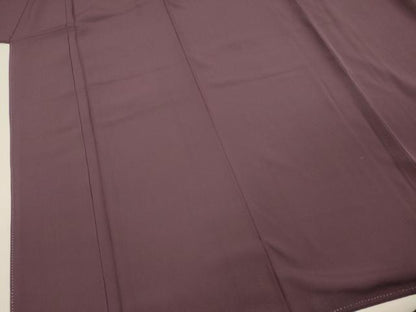 平和屋着物■上質な色無地 烏羽色 正絹 逸品 DABE0424ya