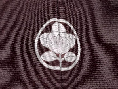 平和屋着物■上質な色無地 烏羽色 正絹 逸品 DABE0424ya