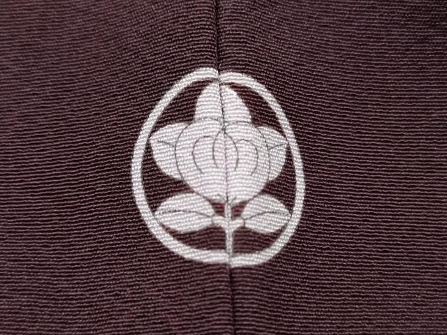 平和屋着物■上質な色無地 烏羽色 正絹 逸品 DABE0424ya