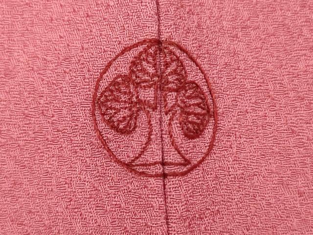 平和屋着物■無地絵羽訪問着 辻が花地紋 今様色 正絹 逸品 DABE0428ya