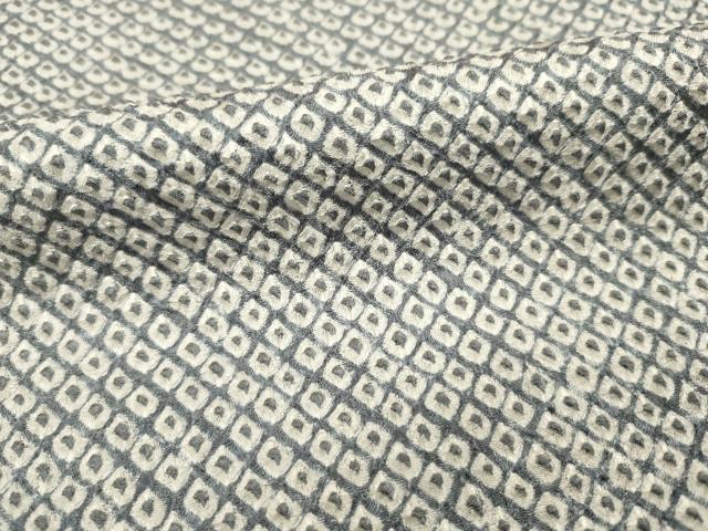 平和屋着物■大変加工の良い総絞り小紋 正絹 逸品 DABE0430ya