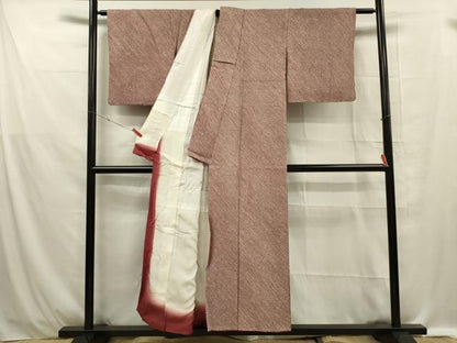 平和屋着物■大変加工の良い総絞り小紋 正絹 逸品 DABE0433ya