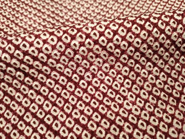 平和屋着物■大変加工の良い総絞り小紋 正絹 逸品 DABE0433ya