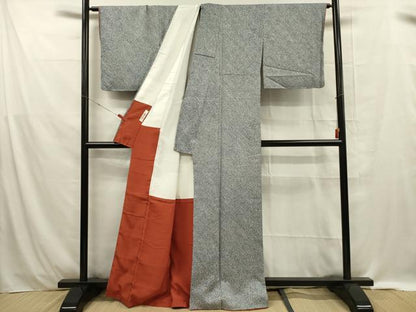 平和屋着物■大変加工の良い総絞り小紋 正絹 逸品 DABE0437ya