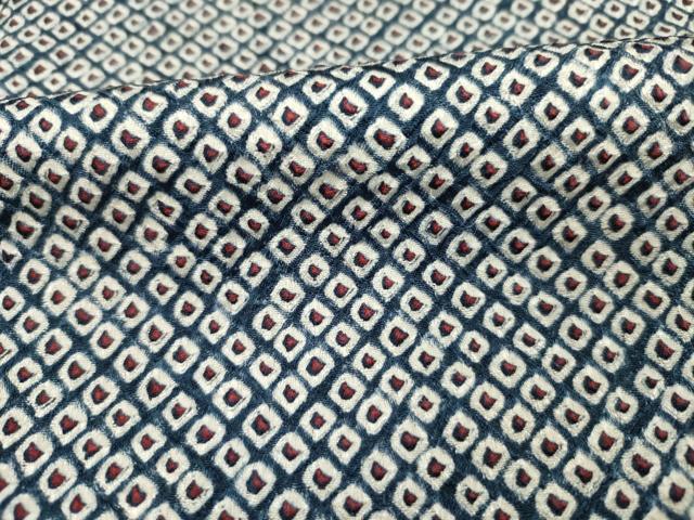 平和屋着物■大変加工の良い総絞り小紋 正絹 逸品 DABE0437ya