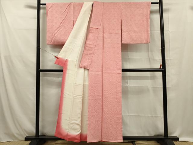 平和屋着物■大変加工の良い総絞り小紋 正絹 逸品 DABE0439ya