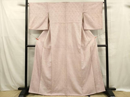平和屋着物■大変加工の良い総絞り小紋　正絹　逸品　DABE0440ya
