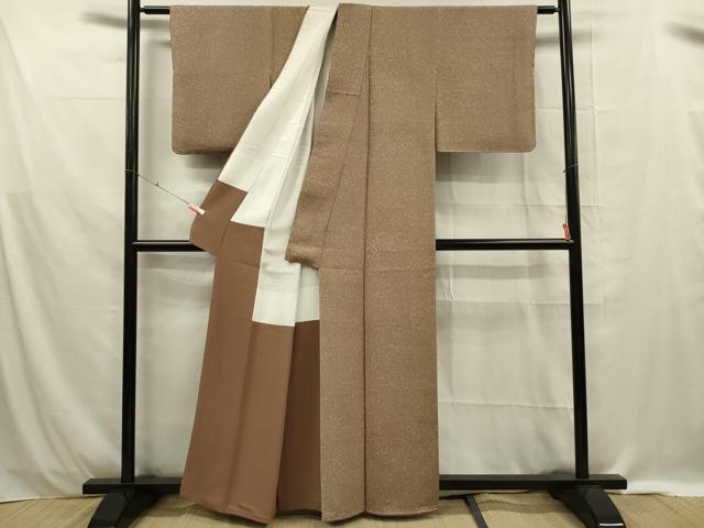 平和屋着物■上質な小紋 霰文 正絹 逸品 未使用 DABE0443ya