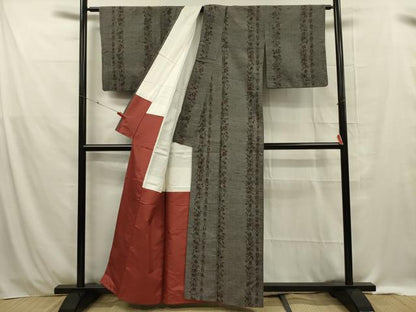 平和屋着物■上質な紬 花間道 正絹 逸品 DABE0444ya