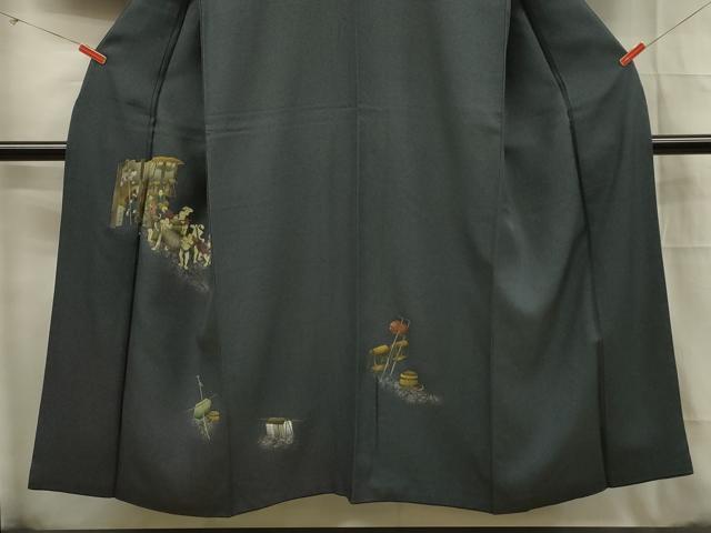 平和屋着物■訪問着 人物文 さが美扱い 正絹 逸品 DABE0455ya