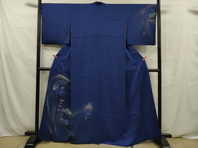 平和屋着物■訪問着 草花文 暈し染め 正絹 逸品 DABE0474ya