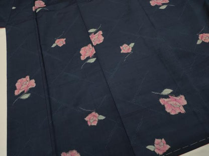 平和屋着物■上質な紬 舞花文 正絹 逸品 未使用 DABE0476ya