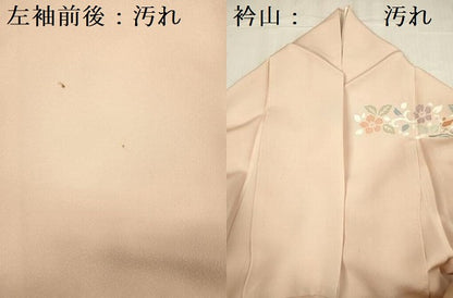 平和屋着物■訪問着 刺繍 花鳥文 正絹 逸品 DABE0477ya