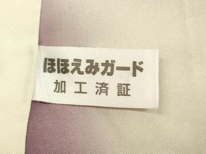 平和屋着物■上質な小紋 紬地 鱗花文 背抜き仕立て 正絹 逸品 DABE0478ya
