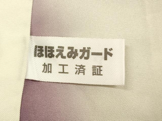 平和屋着物■上質な小紋 紬地 鱗花文 背抜き仕立て 正絹 逸品 DABE0478ya
