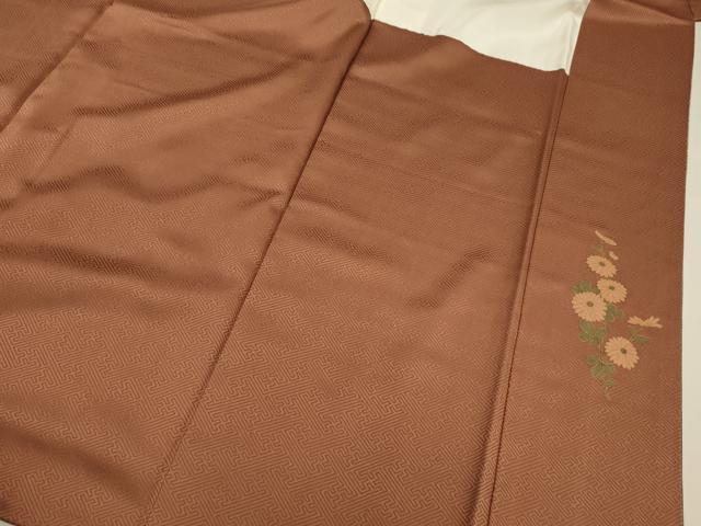 平和屋着物■訪問着 扇面飛鶴花文 暈し染め 金彩 正絹 逸品 DABE0480ya