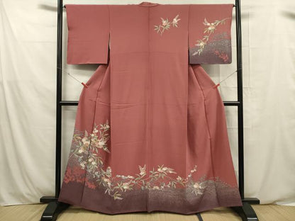 平和屋着物■訪問着 草花文 正絹 逸品 DABE0481ya