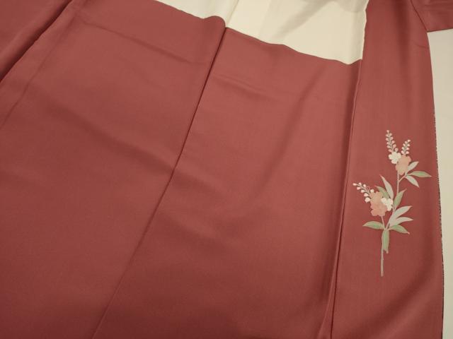 平和屋着物■訪問着 草花文 正絹 逸品 DABE0481ya