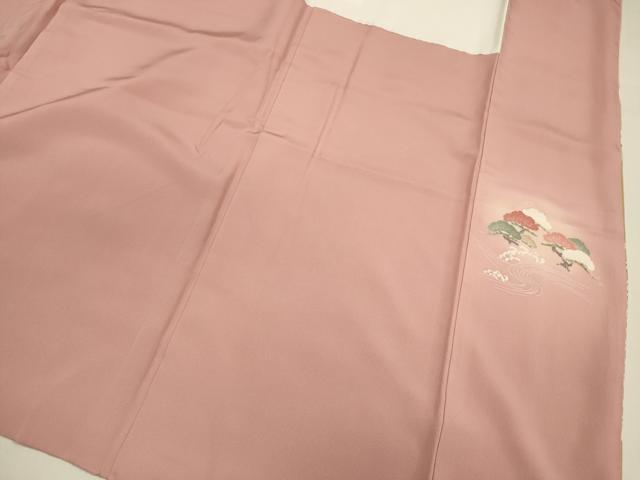 平和屋着物■訪問着 友禅 流水花文 暈し染め 正絹 逸品 DABE0483ya