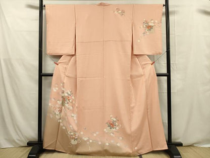 平和屋着物■訪問着 草花文 暈し染め 金彩 正絹 逸品 DABE0485ya