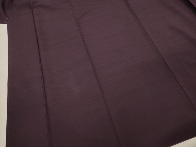 平和屋着物■上質な紬 似せ紫色 正絹 逸品 DABE0486ya