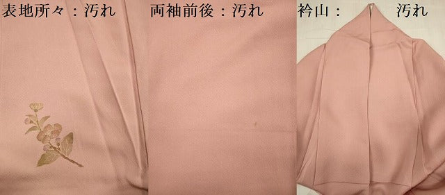 平和屋着物■訪問着 駒刺繍 枝花文 暈し染め 金彩 正絹 未使用 逸品 DABE0490ya