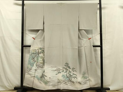 平和屋着物■豪華色留袖 作家物 手描き 風景文 暈し染め 正絹 逸品 DABE0492ya